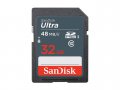 Карта памет 32GB SDHC SanDisk Ultra Class 10 UHS-I, снимка 1 - Карти памет - 30680802