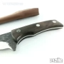 Ловен,ръчно кован нож 5Cr15Mov, кожен калъф, 140х275 мм, снимка 3