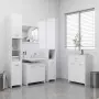 vidaXL Шкаф за баня, бял, 60x33x80 см, инженерно дърво, снимка 9