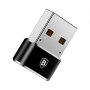 Преходник Адаптер от USB Type C женско към USB-A мъжко Baseus CAAOTG-01 Mini Adapter USB-C to USB-A, снимка 3
