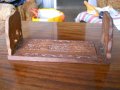 старинна дървена полица - дърворезба - Индия, снимка 1 - Антикварни и старинни предмети - 40025178