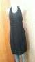 Черна рокля с колан от дантела и пайети👗🍀M/L,L👗🍀арт.880, снимка 1