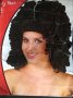 Черна къдрава дамска перука, снимка 1 - Други - 35024285