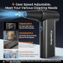 Нов Електрически Въздушен Почистващ Уред 4 Скорости, USB-C Зареждане, снимка 4
