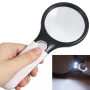 Увеличителна ръчна лупа с дръжка LED осветление лампа бижутерска за четене на книга евтина деца, снимка 8