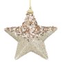 3 броя Златни коледни звезди за елха, 12см, снимка 2
