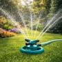 Автоматична градинска пръскачка с 3 регулируеми рамена и 12 дюзи, 360°, снимка 1