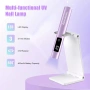  Мини ръчна UV LED лампа за нокти със стойка, снимка 2