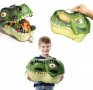 Голяма глава на динозавър + фигурки в нея, снимка 2