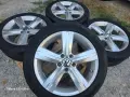 Лети джанти 17ки 5х112 VW + летни гуми 235/45/17, снимка 1