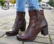 Боти в естествена кожа - кафяви, снимка 2