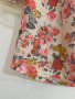 Маркова бутикова ефектна блузка с приказна декорация и прозрачни елементи в свеж флорален десен, снимка 5
