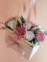 🌸Ново🌸Страхотна розова чантичка със сапунени цветя за вашите специални поводи🌸 , снимка 2