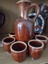 Керамичен сет чаши + гарафа, снимка 5