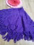 Супер наситено лилаво пончо, снимка 2