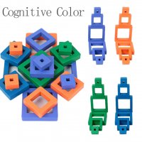 Намаление! дървена игра с дървени блокове и звънец Thinking Box, снимка 2 - Образователни игри - 34928739
