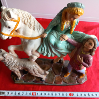 G. Ruggeri, Голяма Порцеланова Статуетка Ромео и Жулиета, снимка 8 - Антикварни и старинни предмети - 44774906