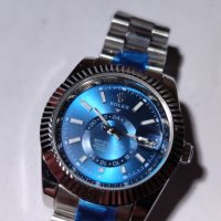 Мъжки луксозен часовник Rolex Sky-Diveller Oyster Perpetual 3 цвята , снимка 11 - Мъжки - 37047651