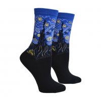 Арт чорапи " Звездна нощ " Ван Гог, снимка 2 - Арт сувенири - 29312948