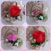 Малки кошнички за подаръци , снимка 1 - Изкуствени цветя - 44099374