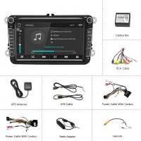 Мултимедия, VW, 8" плеър, двоен дин, volkswagen, навигация, Golf 5 6, passat, touran, Seat, Skoda 8", снимка 2 - Аксесоари и консумативи - 37057079