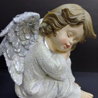 Голям ангел от висококачествен полирезин - Свита позиция., снимка 3 - Статуетки - 42689718