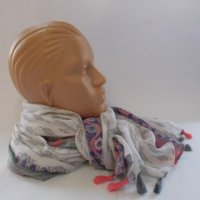 Дамски шал памучен, бохо стил - 163, снимка 2 - Шалове - 17700086