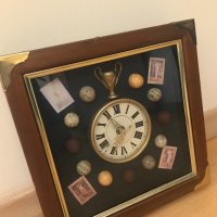 Стар колекционерски , сувенирен дървен часовник, снимка 3 - Антикварни и старинни предмети - 36822138
