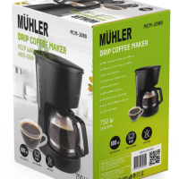 ✨Кафеварка Muhler MCM-1080, 600W, 4-6 чаши кафе, Черен , снимка 3 - Кафемашини - 44620332