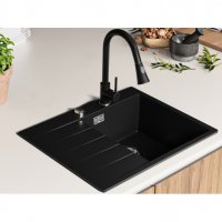 Кухненска Мивка от Гранит модел Сидни 620 x 500 Компакт - Черна, снимка 6 - Други - 38016226