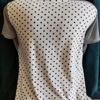 Стилна блуза в черно и бяло, снимка 2 - Ризи - 37544166
