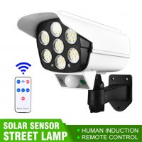 Фалшива охранителна камера, LED прожектор със соларен панел., снимка 3 - Соларни лампи - 30809728