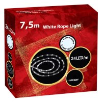 LED Светещ Коледен маркуч, 6м Студено бяло, снимка 3 - Лед осветление - 42743189