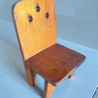 Малък стол дървен столче декоративно, снимка 2 - Декорация за дома - 42811958