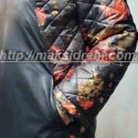 Спортно елегантно дамско яке с цветен принт на цветя., снимка 4 - Якета - 42916477