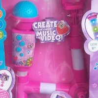Детски селфи стик с микрофон за телефон за снимане в YOUTUBE, INSTAGRAM, TIK TOK, снимка 1 - Музикални играчки - 40346356