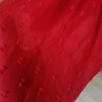 Страхотна червена рокля, снимка 10 - Рокли - 40588644