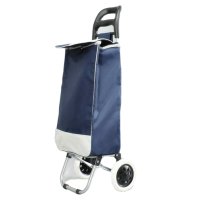 Пазарска количка с гумени колела - Различни цветове, снимка 3 - Чанти - 40823301