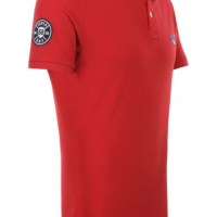 Мъжка тениска с яка Superdry & Polo, XL, червена с къс ръкав, снимка 3 - Тениски - 36507097
