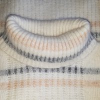 Дамски пуловер поло мохер вълна, снимка 2 - Блузи с дълъг ръкав и пуловери - 31047664