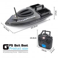 Лодка за захранка карбонова с 40 точков GPS с две батерии, снимка 18 - Такъми - 38722565