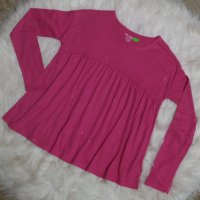 Изключително красива цикламена блестяща блуза, снимка 1 - Детски тениски и потници - 40323939