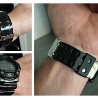 Налични Мат и Лак Casio G-shock верижка, каишка за часовник, снимка 8 - Каишки за часовници - 29596585