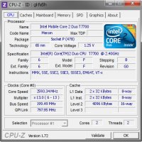 ЧИСТО НОВ Intel Core 2 Duo T7700 2х 2.40Ghz 4M Cache Socket P SLA43, снимка 2 - Части за лаптопи - 39923025
