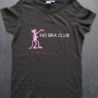 Дамска тениска Pink Panther and NO BRA CLUB, снимка 5 - Тениски - 34274516