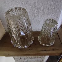 Стъклени ретро български вази , снимка 2 - Антикварни и старинни предмети - 44402496