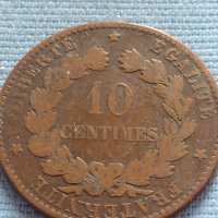 Рядка монета 10 сантима 1896г. Франция Трета република 30411, снимка 1 - Нумизматика и бонистика - 42681907