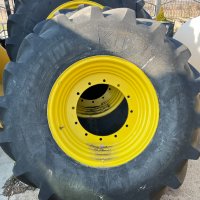 Комплект гуми Michelin и джанти John Deere за трактори John Deere 8-ма серия , снимка 2 - Гуми и джанти - 39669402