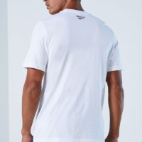 Reebok нова класическа бяла тениска размер М, снимка 2 - Тениски - 38405888