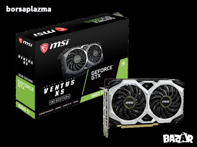 Чисто нова видеокарта MSI GeForce GTX 1660 Ti VENTUS XS 6G OC, снимка 1